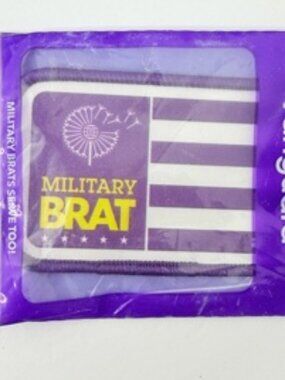 NEW MILITARY BRAT PATCH SEW ON BADGE EMBROIDERY ACCESSORY